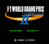 F1 World Grand Prix II for Game Boy Color (Japan) (En,Ja) Title Screen